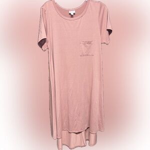 LuLaRoe Dusty Rose Short Sleeve Top
